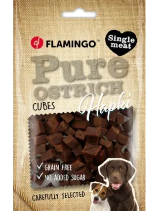 Nyhet! Hapki Pure Cubes With Ostrich 85g (10stk)