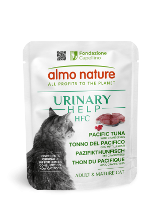 Almo nature HFC Urinary Help Tunfisk fra Stillehavet med Tranebær 50g 24stk