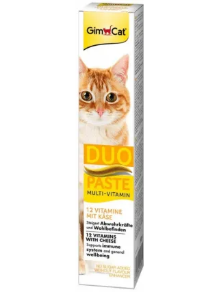 Gimcat Duo Paste Multi-Vitamin 12 Vitamins + Cheese, 50g