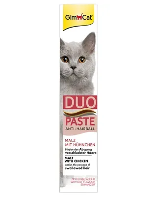 Gimcat Duo Paste Anti-Hairball Malt + Chicken, 50g