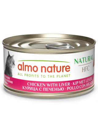 AN HFC Cat Natural - Natural Chicken and Liver Can 70 g 24 stk